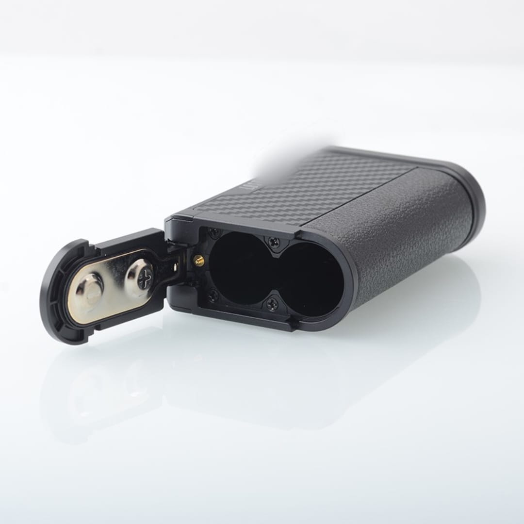 PORTA BATERIAS 2X18650 CENTAURUS Q200 LOS 200W NEGRO FIBRA DE CARBONO