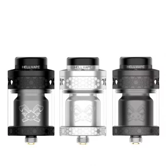ATOMIZADOR DEAD RABBIT 4 RTA 26MM DIAMETRO 5.5ML NEGRO MATTE HELLVAP