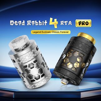 ATOMIZADOR DEAD RABBIT 4 PRO RTA 26MM DIAMETRO 5.5ML NEGRO HELLVAP